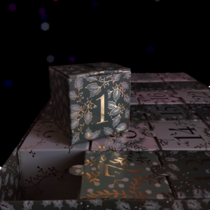 Cadeau de Noël artisanal, calendrier de l'avent avec surprises et parfums variés